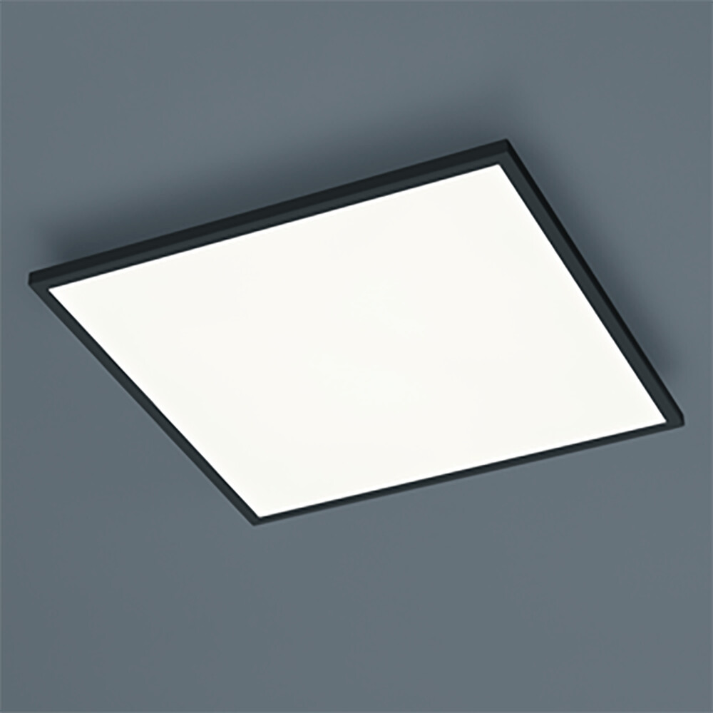 Helestra Rack LED ceiling light ultra flat matt black