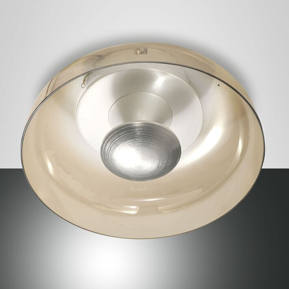 Fabas Luce Amberglass LED ceiling light intage