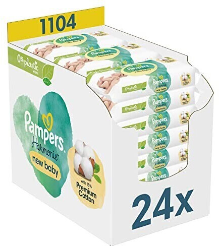 Photos - Baby Hygiene Pampers Harmony New Baby Wet Wipes  (24 x 46 pcs.)