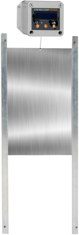 IDMarket Porte automatique poulailler programmable heure et luminosité extérieure 22 x 33 cm (14025)