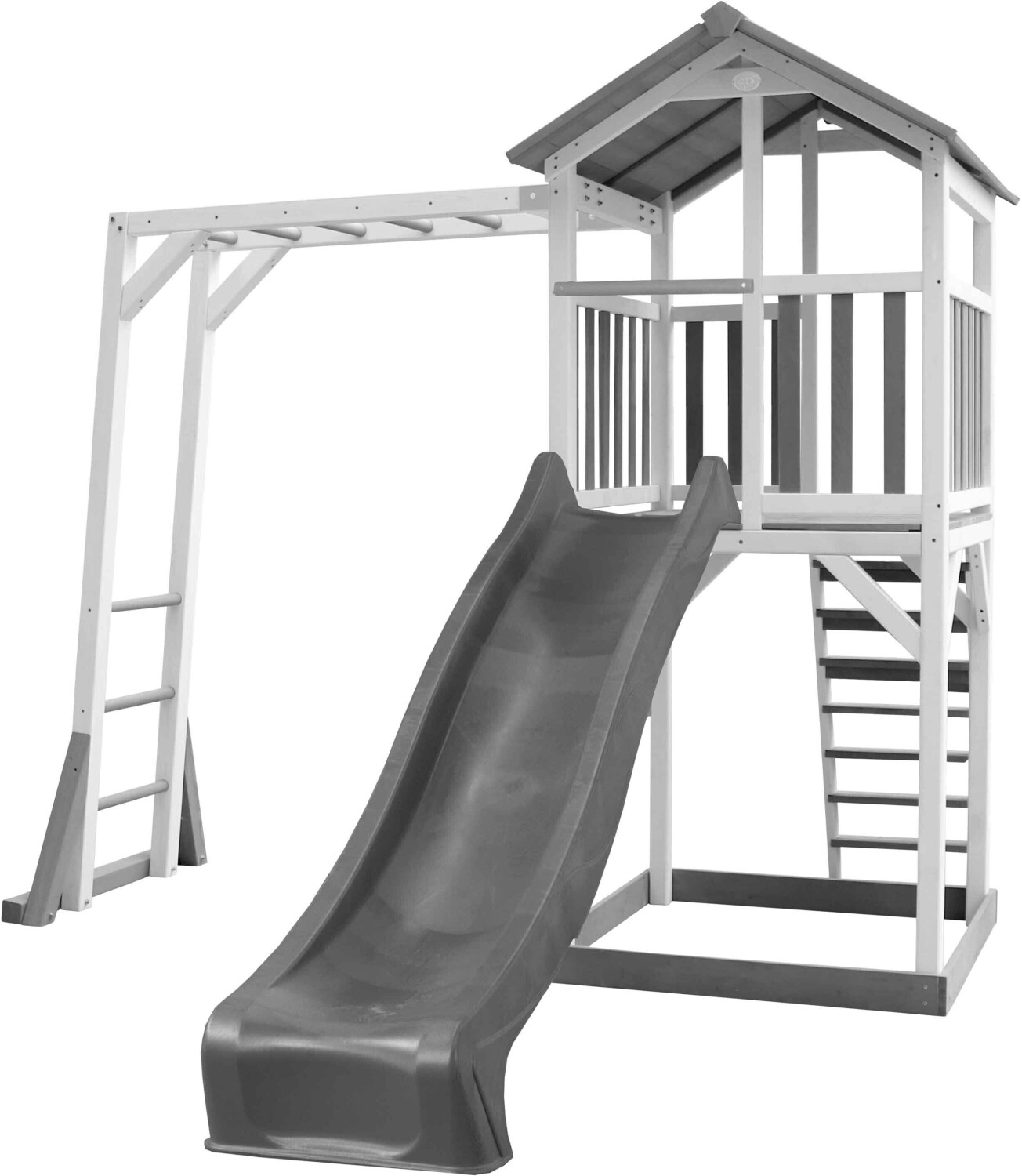AXI Beach Tower + échelle de singe + toboggan gris (A025.130.82)