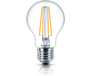 Philips LED E27 Leuchtmittel 5,9W wie 60W warmweisses Licht  Filamenttechnologie klar dimmbar
