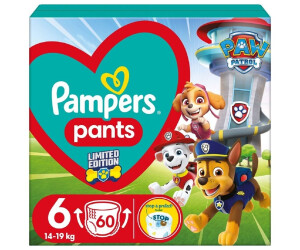Pampers Baby-Dry Pants Paw Patrol, talla 6 extra Large 14-19kg, caja  mensual (1 x 138 pañales) 