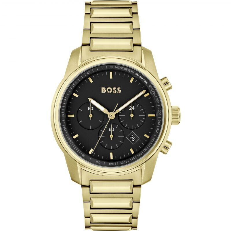 Hugo boss gold and black watch outlet