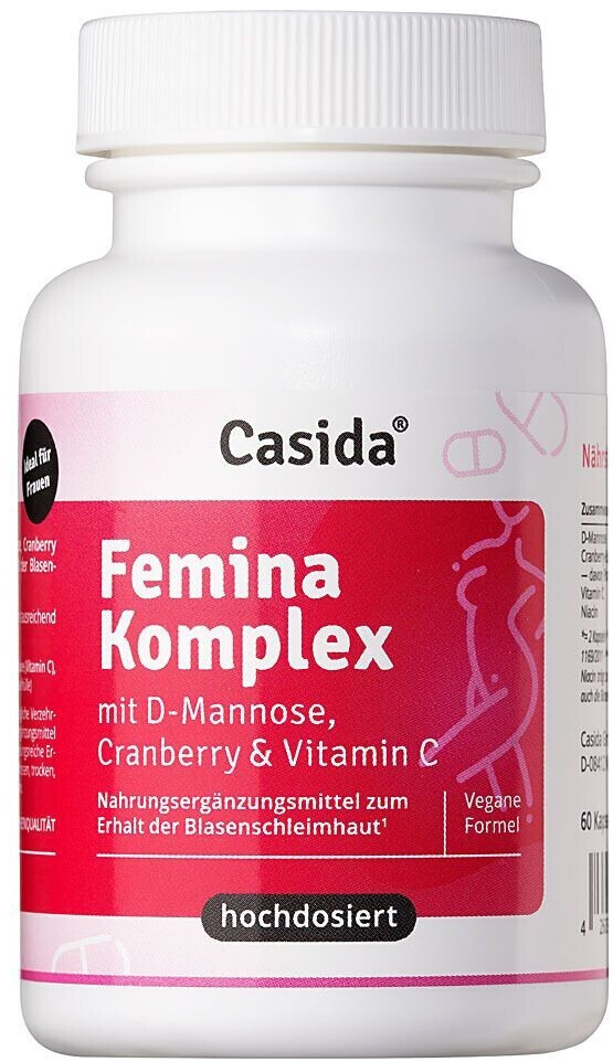 Casida Femina Komplex Mit D Mannose Cranberry Kapseln 60 Stk Ab 1857 € Preisvergleich 