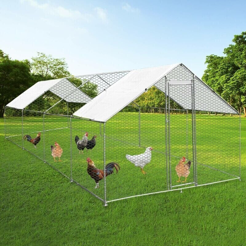 MonsterShop Enclos poulailler 3 x 8 x 2 m (25947)