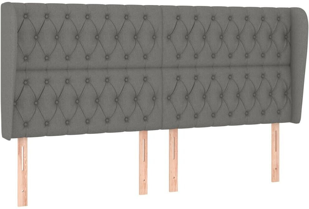 vidaXL Headboard in Fabric 203x23x118/128cm