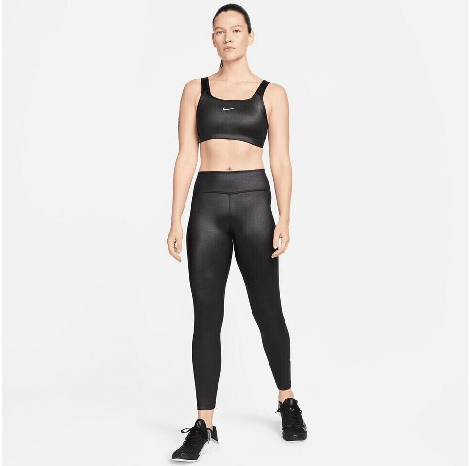 Nike Women Tight Dri-FIT One Mid-Rise Shine Leggings DD5439 black