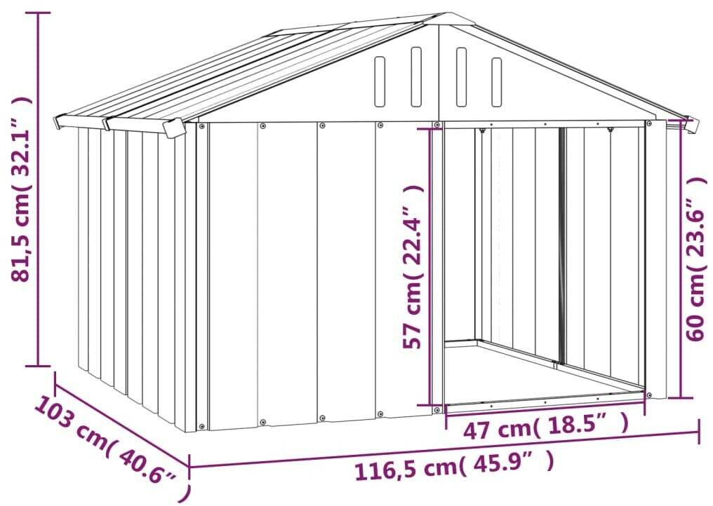 vidaXL Niche pour chien 17154 vidaXL Niche pour chien 17154