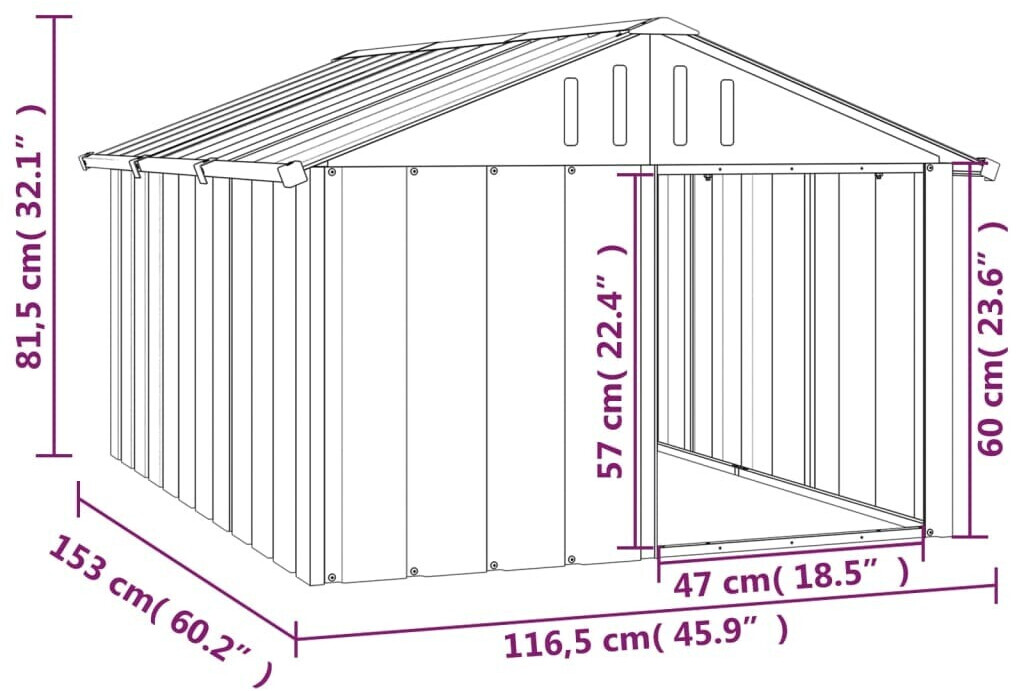 vidaXL Niche pour chien 17154 vidaXL Niche pour chien 17154