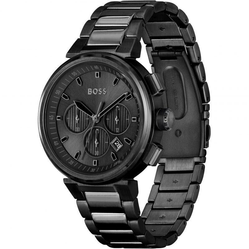 Buy Hugo Boss Men s One Black Dial Watch 1514001 from 144.99 Today Best Deals on idealo