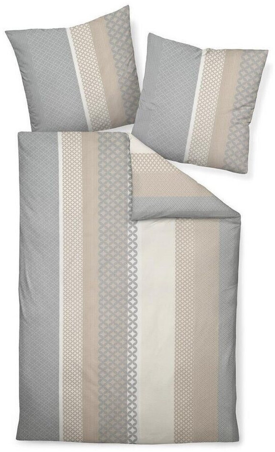 Marjolein Bastin Mako Satin Bettwäsche Coastal - 100% Baumwolle 135x200cm + 80x80cm Natur