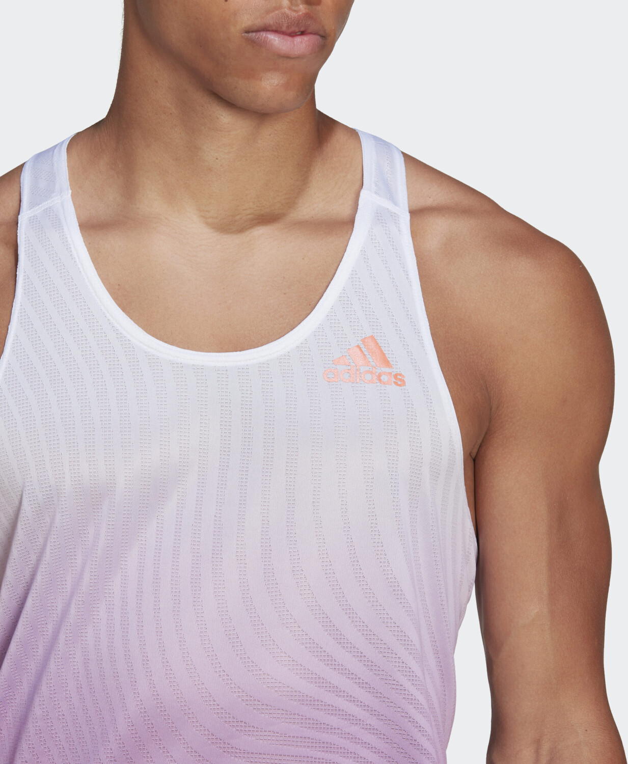 Adidas Adizero Engineered Singlet Men semi pulse lilac white ab 32 95 Preisvergleich bei idealo