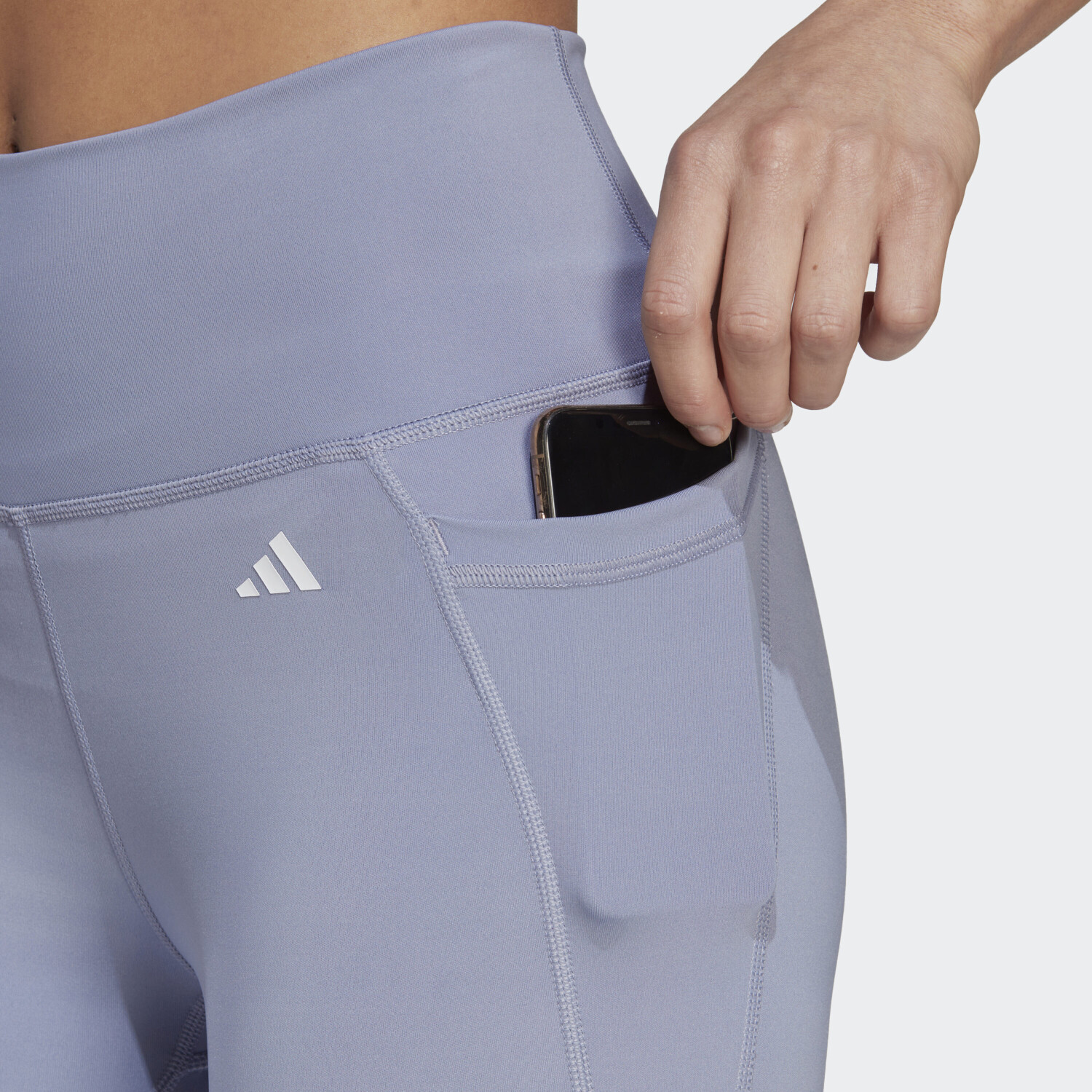 Adidas Optime Stash Pocket High-Waisted 7/8-Leggings Women silver violet ab  21,77 € | Preisvergleich bei | 