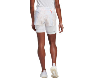 Adidas Run Fast 2 in 1 Shorts Women white aluminium ab 23 99 Preisvergleich bei idealo