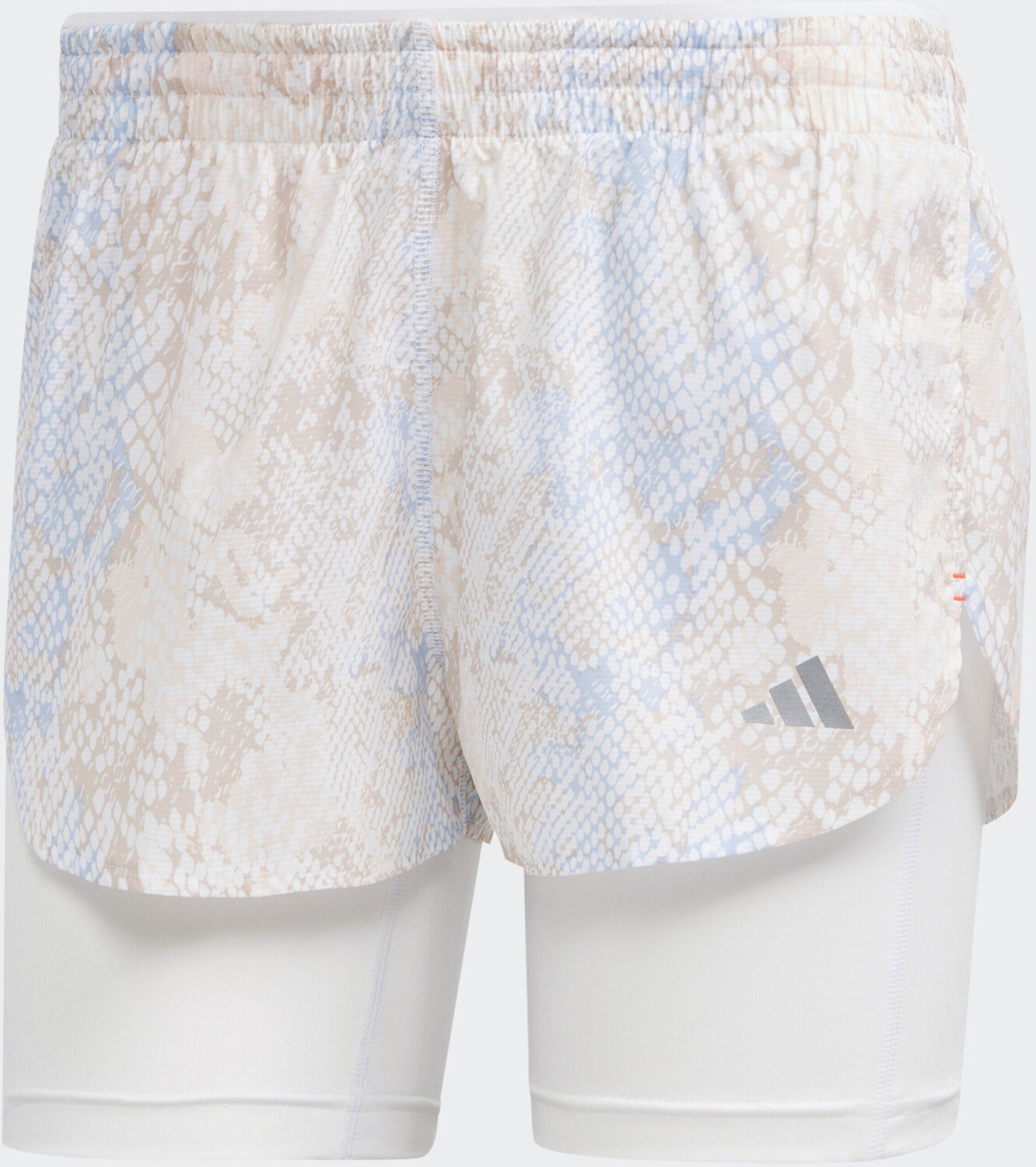Adidas Run Fast 2 in 1 Shorts Women white aluminium ab 23 99 Preisvergleich bei idealo