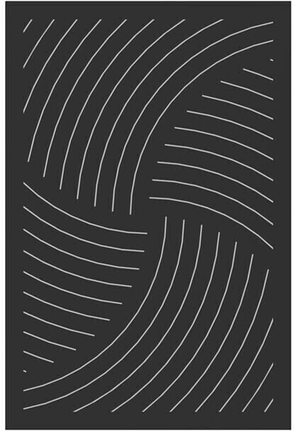Le Marquier Plaque de protection murale Vintage noir 80x120cm