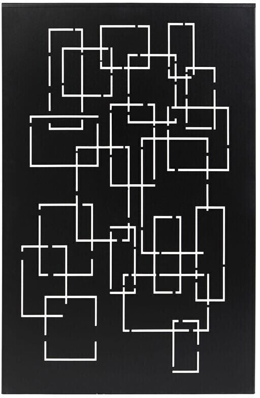 Le Marquier Plaque de protection murale Géométrie noir 80x120cm