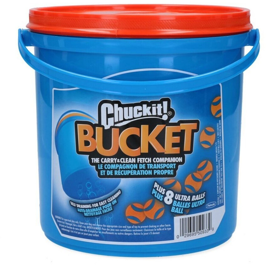 Chuckit! Balle pour chien M Bucket with 8 balls