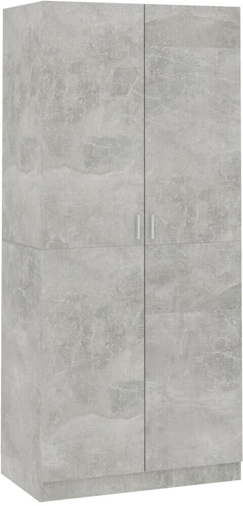 vidaXL 2 door wardrobe (90x52x200cm) cement grey