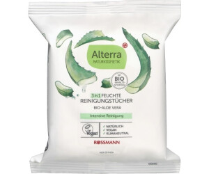 Alterra 3in1 Feuchte Reinigungstcher Bio-Aloe Vera (25 Stk.) ab 1.99  |  Vergleiche 1 Angebote auf idealo.de