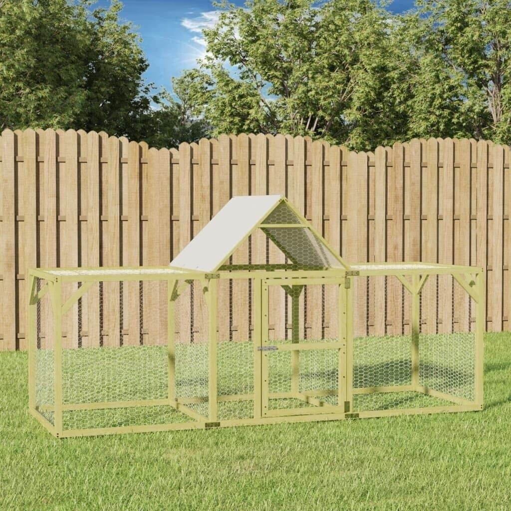 vidaXL hicken Coop 300x100x150 cm Impregnated Solid Wood Pine (3102982)