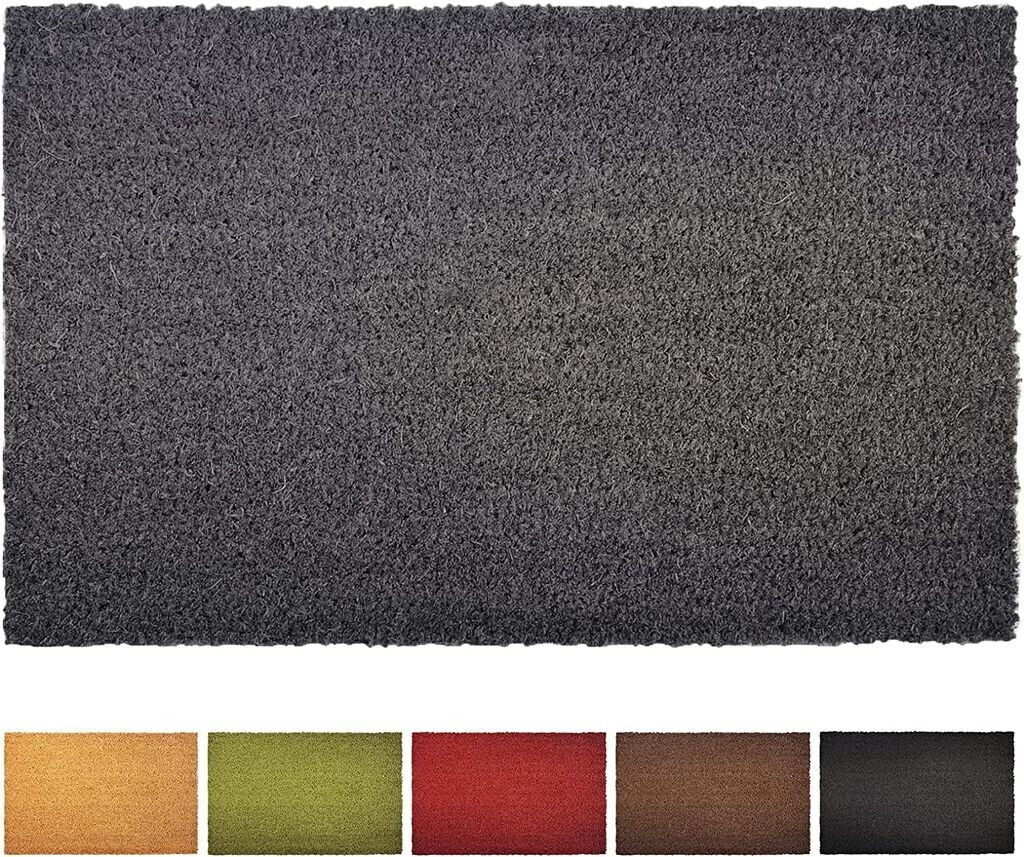 Floordirekt Fußmatte Kokos Grau 24 mm 50x80 cm ab 27,99 €