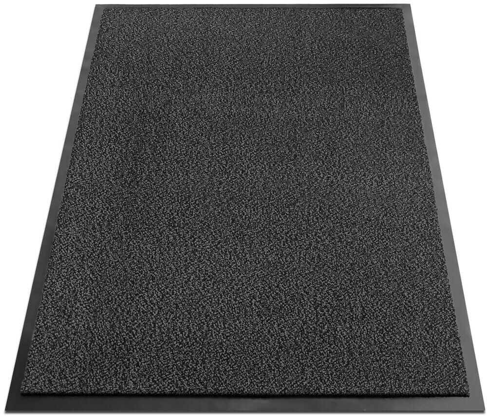  RUGMRZ Teppisch Teppiche, Dämm- & Schutzmatten Grauer Teppich  mit rechteckigem geometrischem Muster, Anti-Rutsch und Anti-Drop 140 x 210  cm