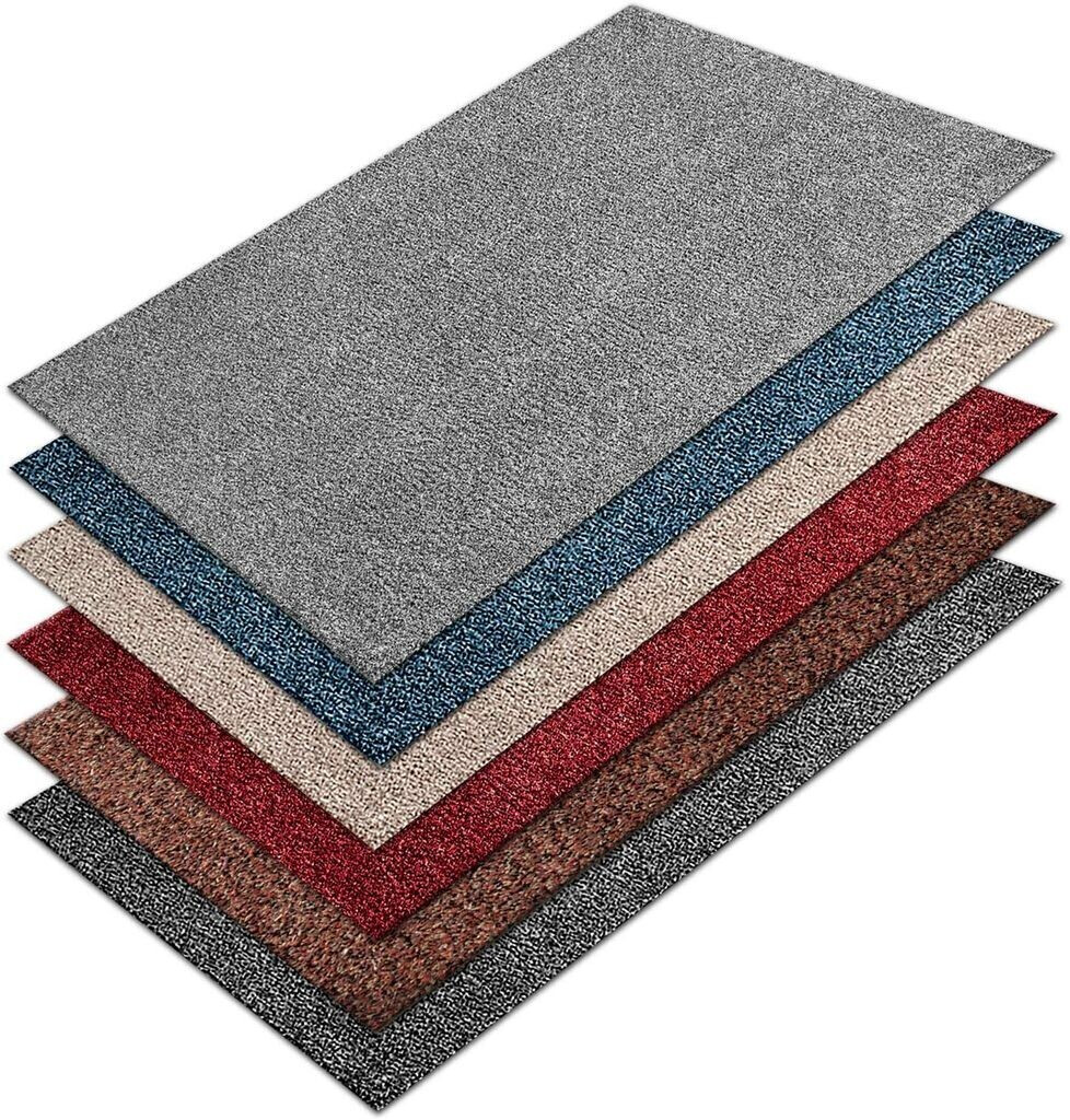 Floordirekt Schmutzfangmatte Karat aus Baumwolle Maßanfertigung grau  100x200 cm ab 13,67 €