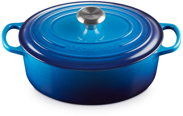 Le Creuset Signature oval roaster 29 cm azure blue
