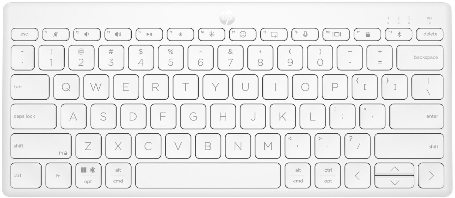 HP 350 Compact Multi-Device Bluetooth Keyboard White (692T0AA)