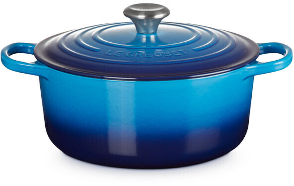 Le Creuset Signature Roaster 28 cm round Azure blue