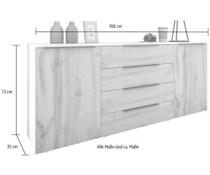 Borchardt-Möbel Tom 166x72cm wotan-eiche ab 229,49 € | Preisvergleich bei