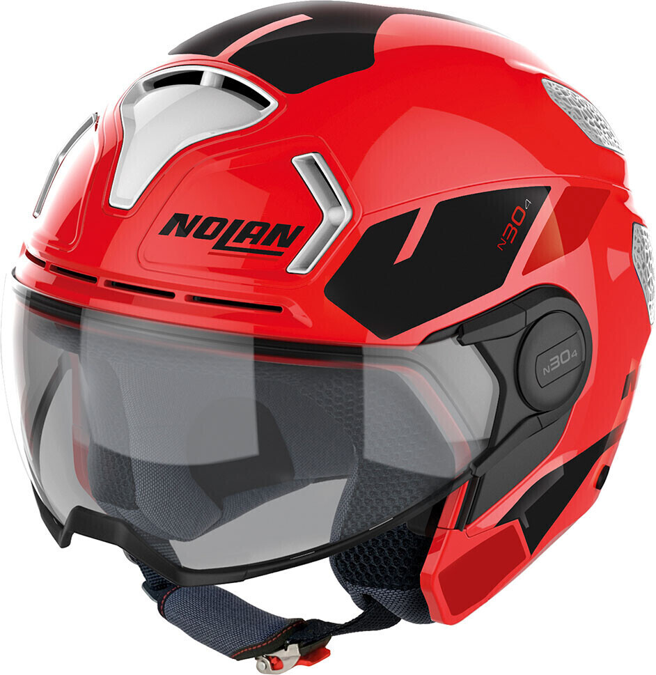 Photos - Motorcycle Helmet Nolan N30-4 T Blazer red/black/white 