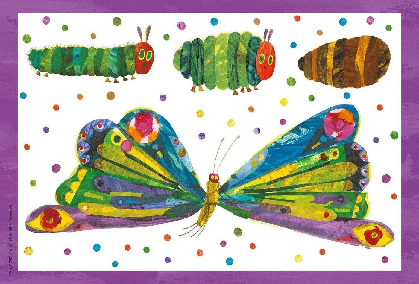 Schmidt-Spiele die kleine Raupe Nimmersatt Raupe-Schmetterling 3 x 24 ...