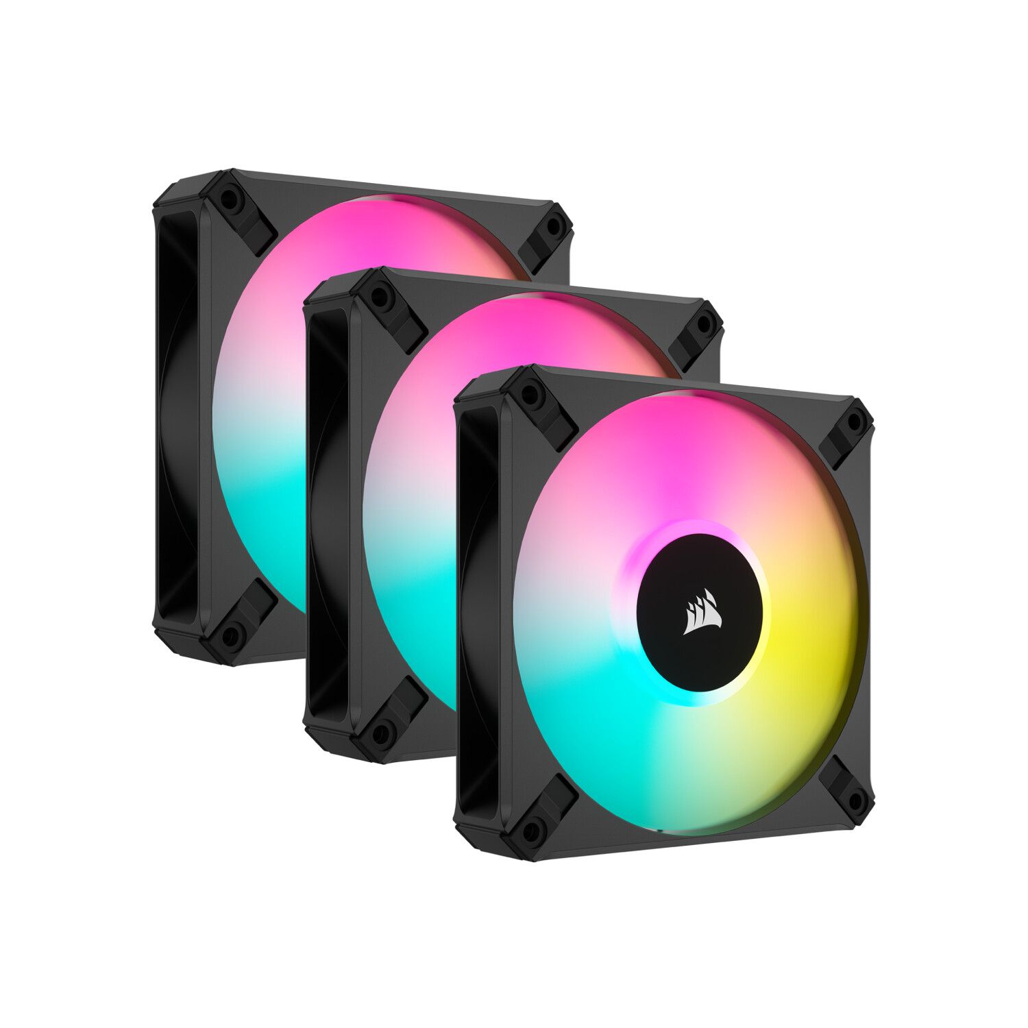 Corsair iCUE AF120 RGB ELITE 120mm PWM Black 3-Pack