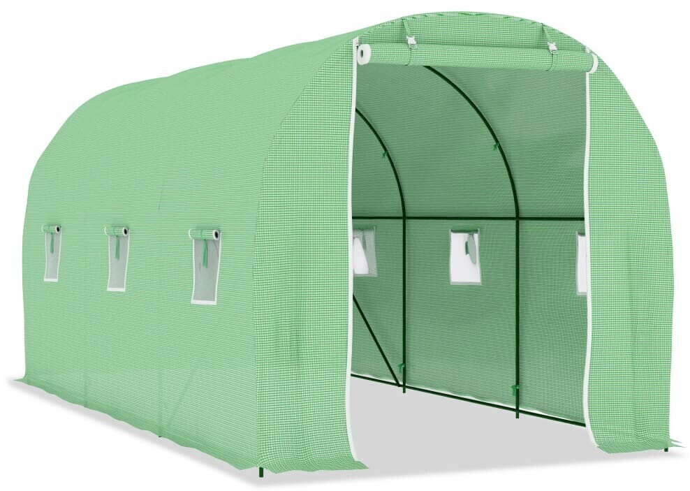 vidaXL Serre de tunnel 450 x 200 x 200 cm 9 m² (48165)