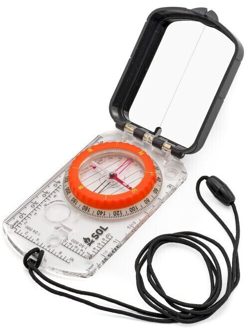 SOL Sighting Compass with Mirror