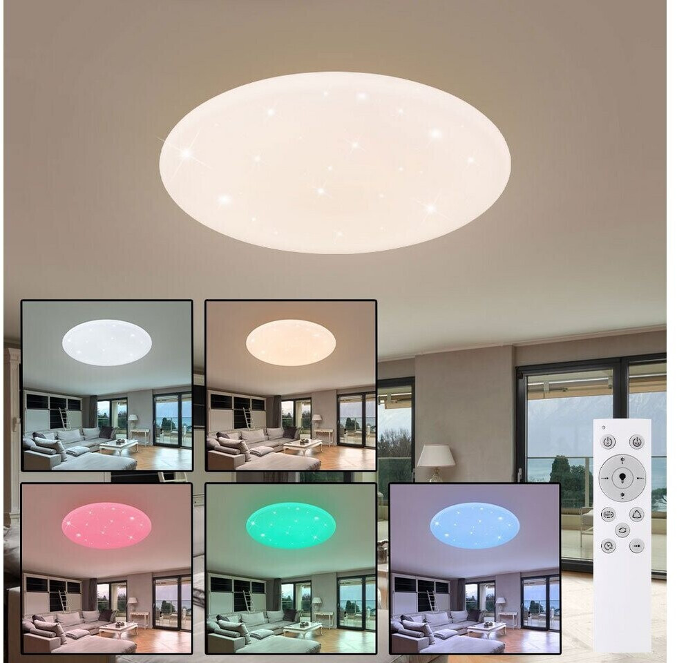 Preisvergleich Sternen-Effekt | bei Shop ETC Fernbedienung RGB Deckenleuchte LED ab 83,90 € 70cm