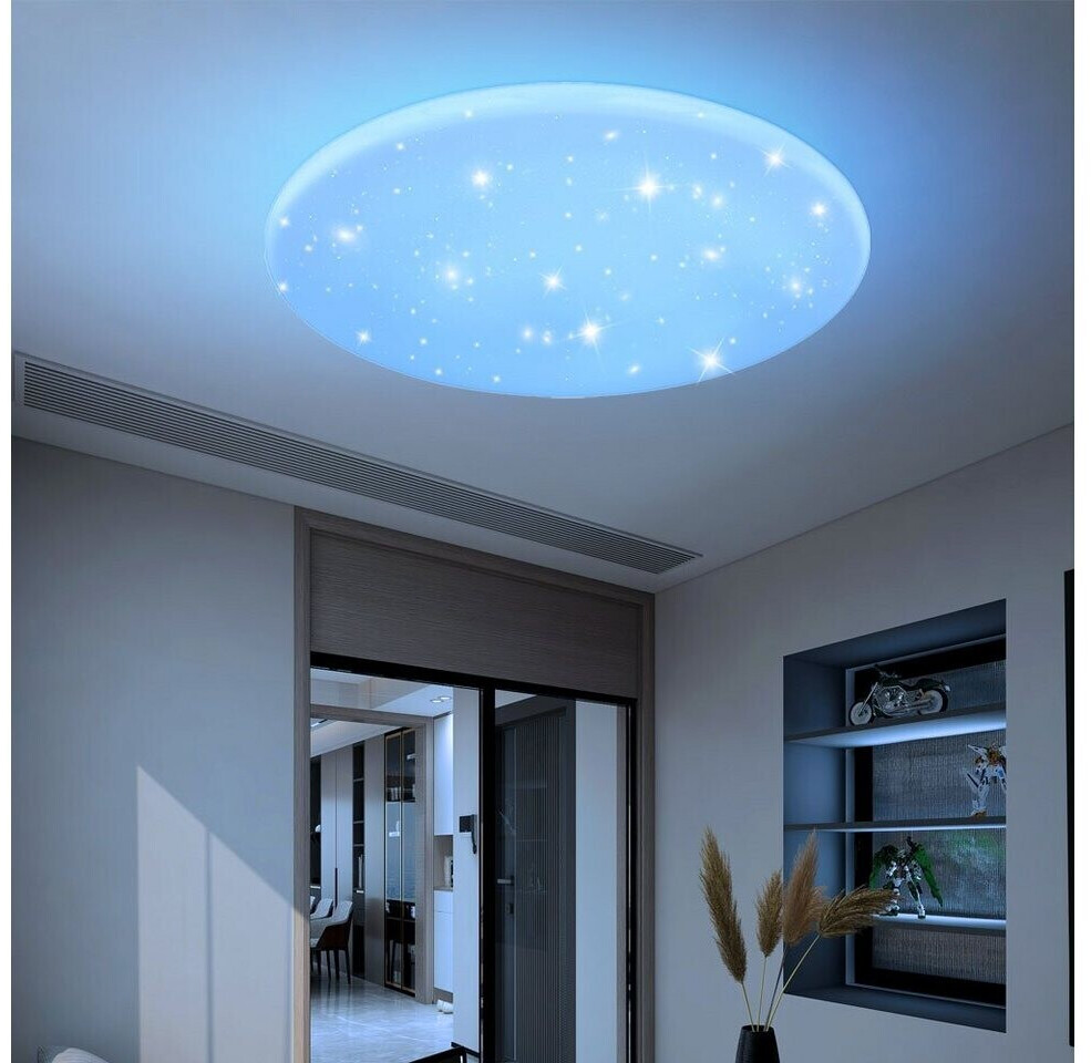 Shop RGB | 83,90 Deckenleuchte LED 70cm Preisvergleich ab Fernbedienung bei ETC Sternen-Effekt €