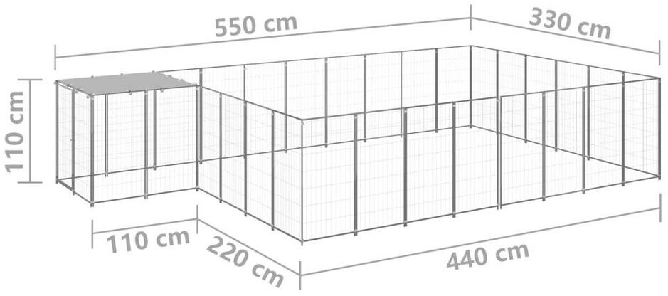 vidaXL Chenil 3082221 vidaXL Chenil 3082221