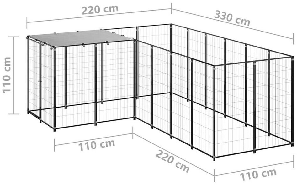 vidaXL Chenil 3082211 vidaXL Chenil 3082211