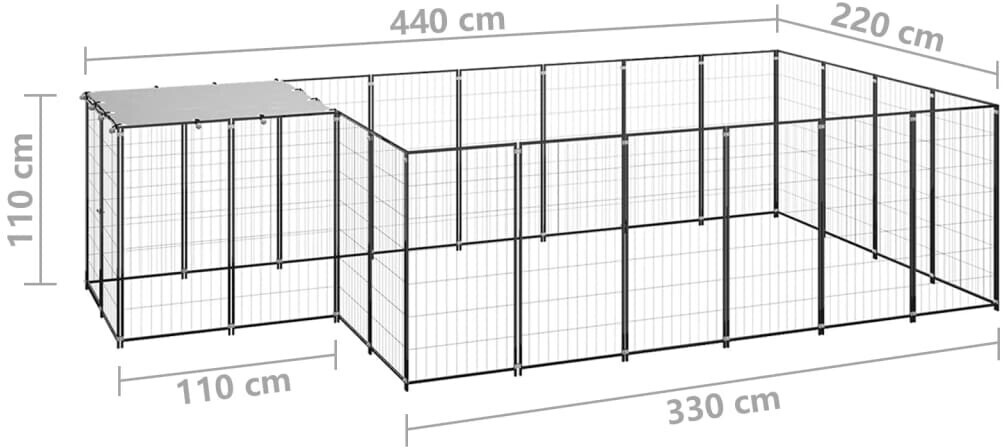 vidaXL Chenil 3082206 vidaXL Chenil 3082206