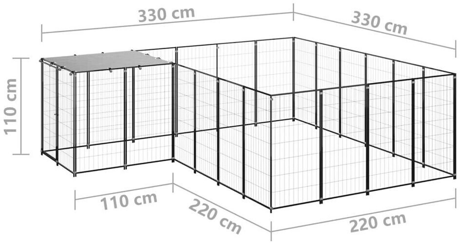 vidaXL Chenil 3082212