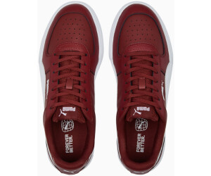 Red and white high top pumas top