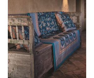 Plaid Bassetti Granfoulard 135x190 Cm - Turquoise - Motif Oriental - 100% Coton