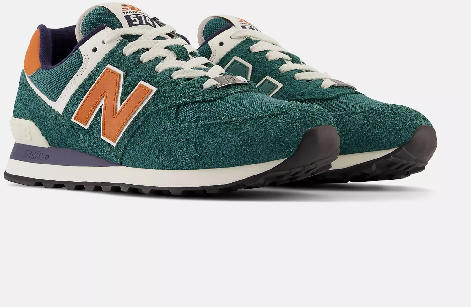 New balance 574 cheap green orange