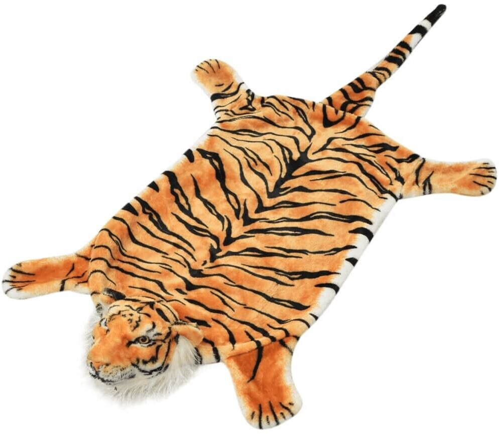 vidaXL Tiger skin plush 78x144 cm brown
