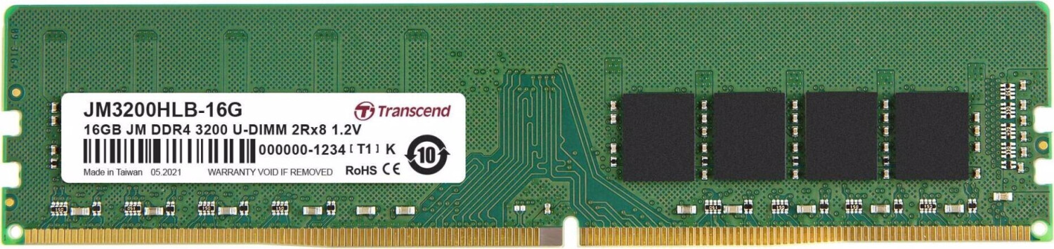Transcend 16 Go (2 x 8 Go) DDR4 3200 MHz (JM3200HLB-16G)