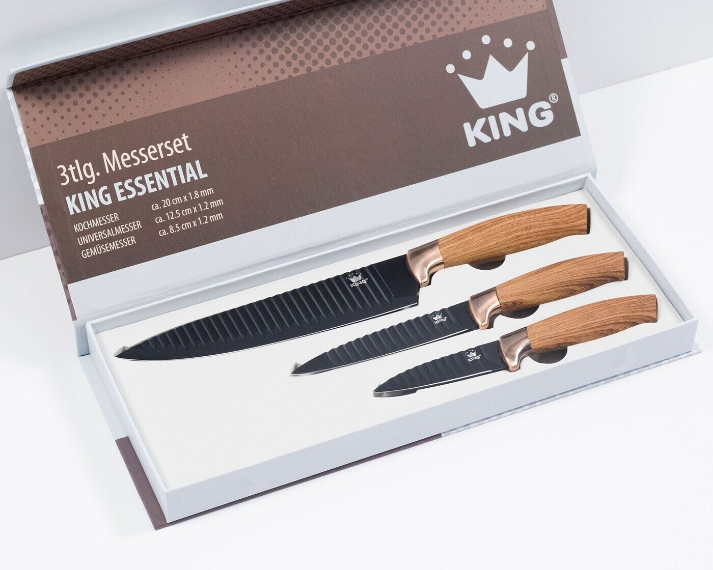 [Normaler Versandhandel] King Messerset Essential 3-tlg. Preisvergleich | € 13,99 bei ab